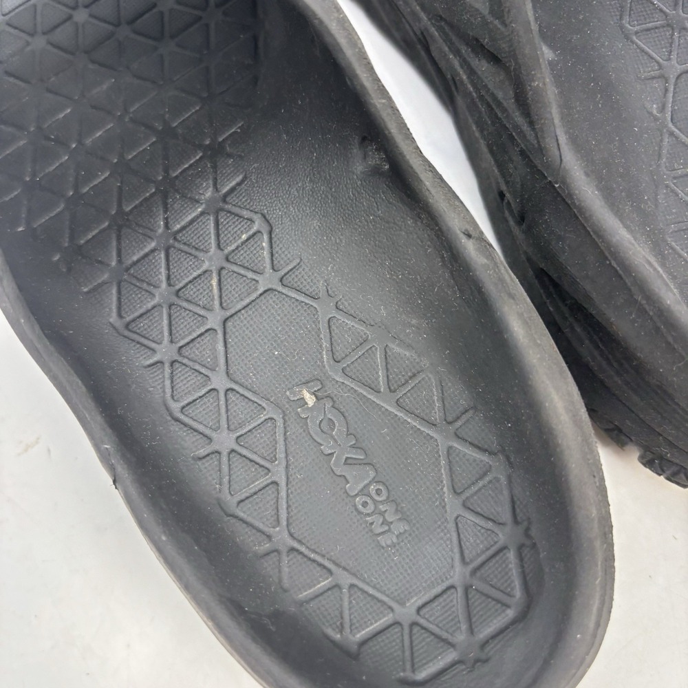 Hoka Ora Recovery Slide Sandals Womens 9 Shoes Cushioning Slip On Mens 7 Black - Picture 3 of 9